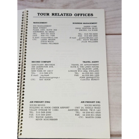 Megadeth Hero Tour Concert Tour Itinerary Book Pacific Rim July/August 2001 Band - Picture 5 of 12